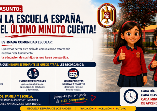 🔔 En la Escuela España, ¡hasta el último minuto cuenta!